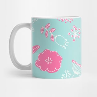 Elegance Seamless pattern with flowers Mug